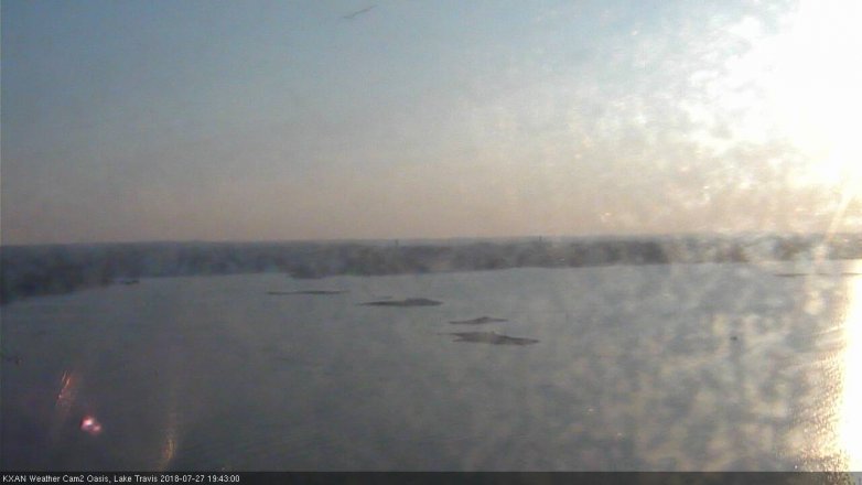 Lake Travis webcam, July 27, 2018 6:45 PM CT