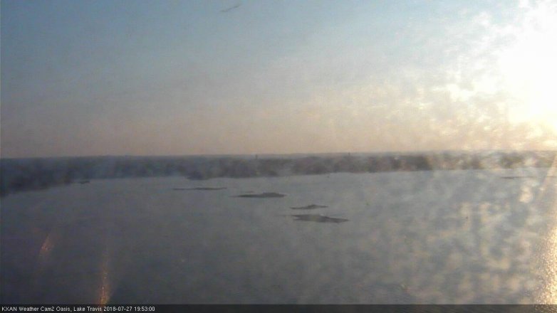 Lake Travis webcam, July 27, 2018 6:55 PM CT
