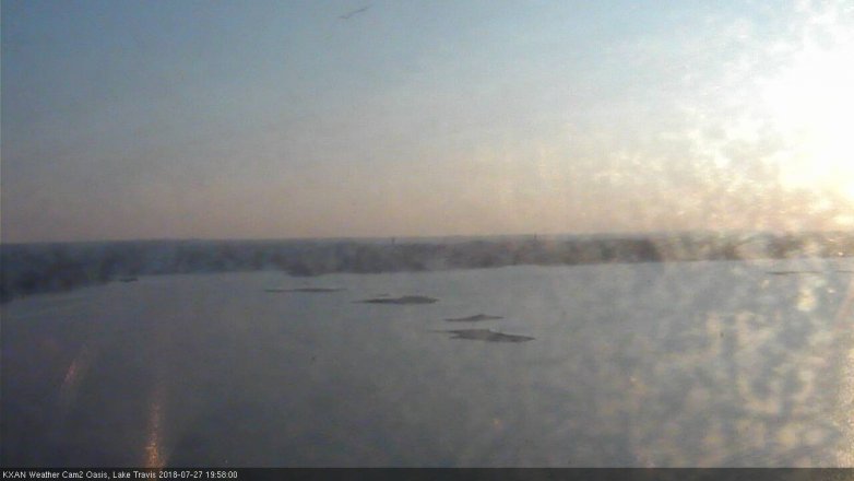 Lake Travis webcam, July 27, 2018 7:00 PM CT