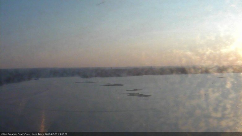 Lake Travis webcam, July 27, 2018 7:05 PM CT