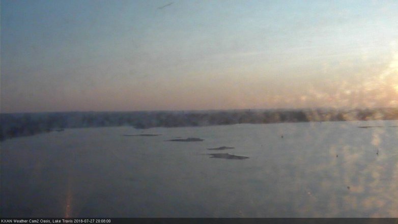 Lake Travis webcam, July 27, 2018 7:10 PM CT