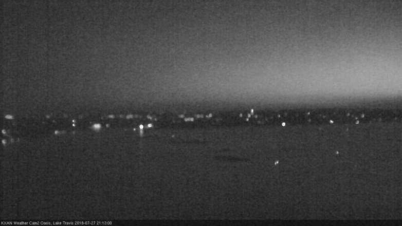Lake Travis webcam, July 27, 2018 8:15 PM CT