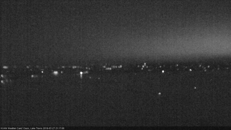 Lake Travis webcam, July 27, 2018 8:20 PM CT
