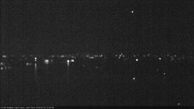 Lake Travis webcam, July 27, 2018 8:50 PM CT