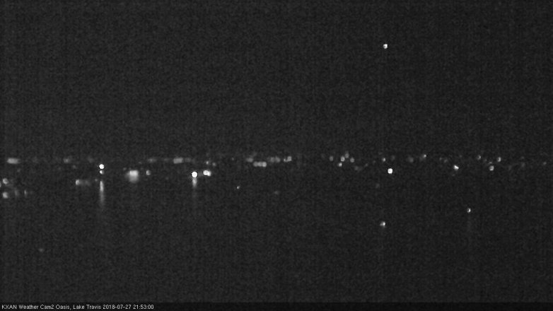 Lake Travis webcam, July 27, 2018 8:55 PM CT