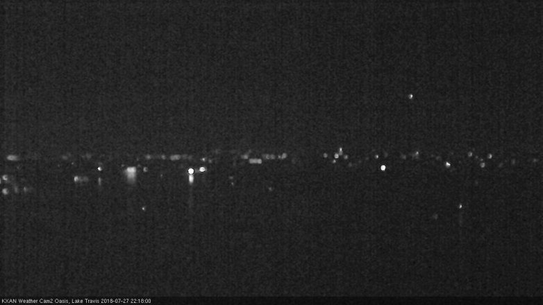 Lake Travis webcam, July 27, 2018 9:20 PM CT
