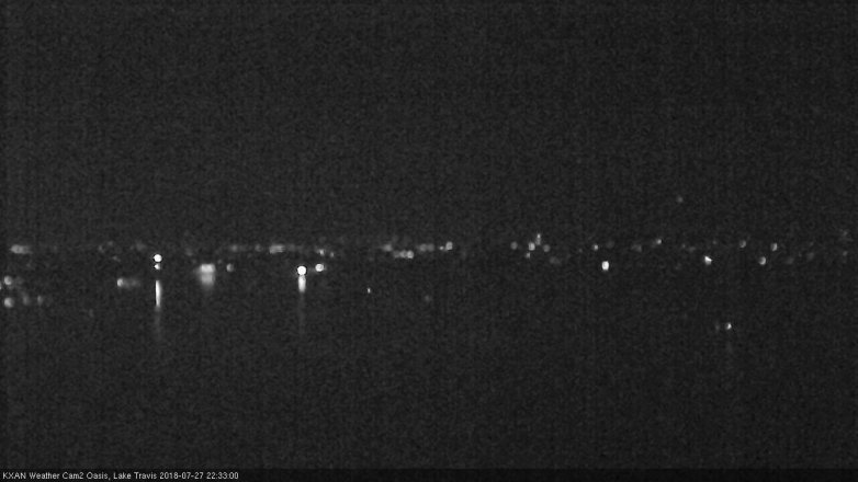 Lake Travis webcam, July 27, 2018 9:35 PM CT