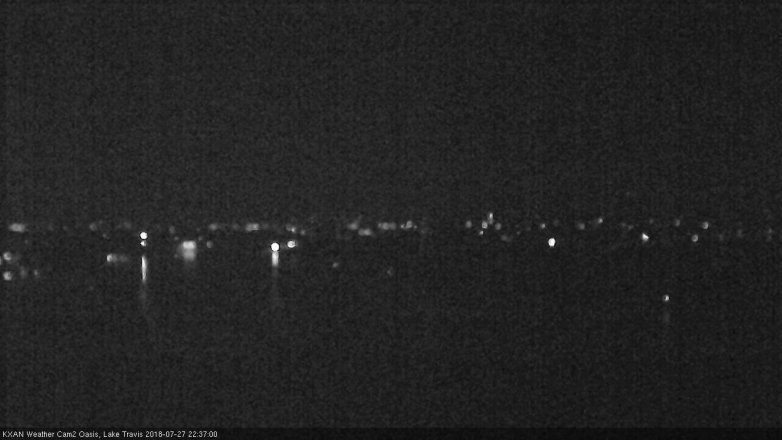 Lake Travis webcam, July 27, 2018 9:40 PM CT