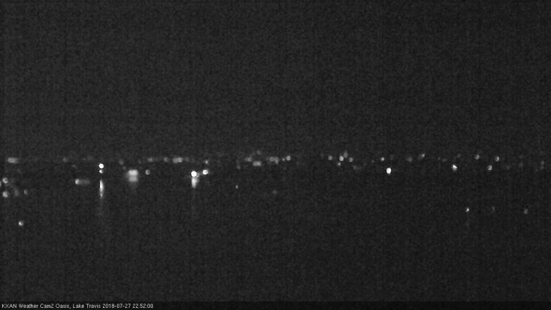 Lake Travis webcam, July 27, 2018 9:55 PM CT