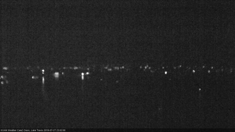 Lake Travis webcam, July 27, 2018 10:05 PM CT