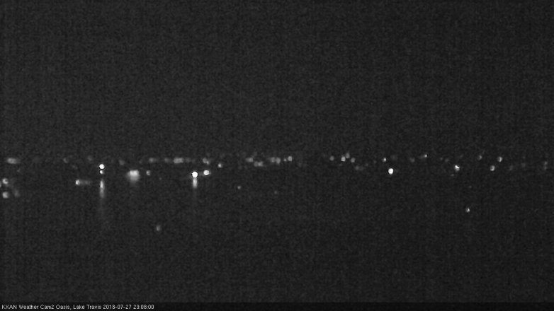 Lake Travis webcam, July 27, 2018 10:10 PM CT