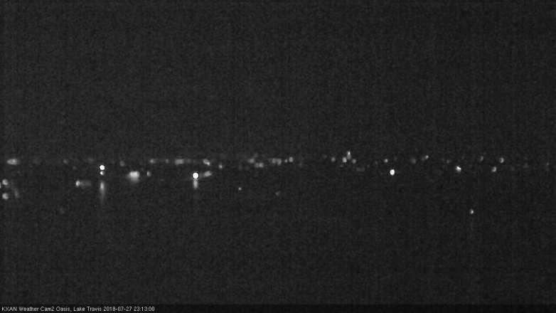 Lake Travis webcam, July 27, 2018 10:15 PM CT