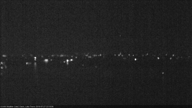 Lake Travis webcam, July 27, 2018 10:20 PM CT