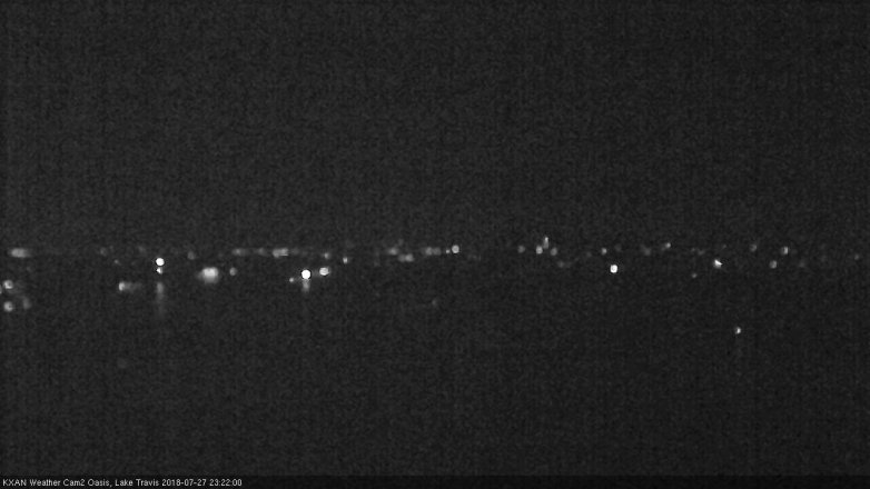 Lake Travis webcam, July 27, 2018 10:25 PM CT