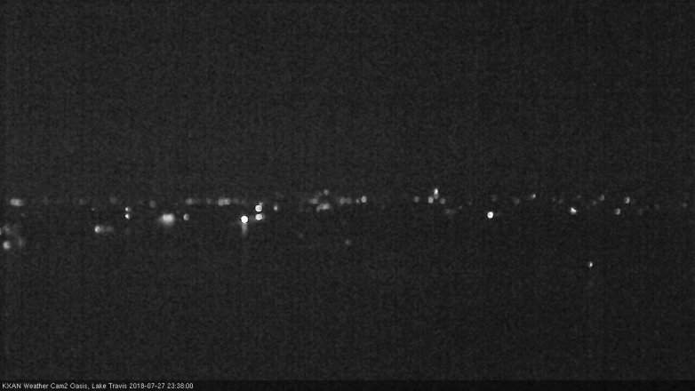 Lake Travis webcam, July 27, 2018 10:40 PM CT