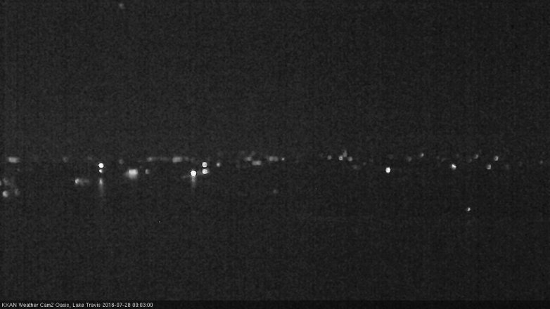 Lake Travis webcam, July 27, 2018 11:05 PM CT