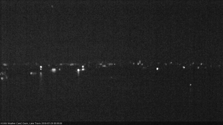 Lake Travis webcam, July 27, 2018 11:10 PM CT