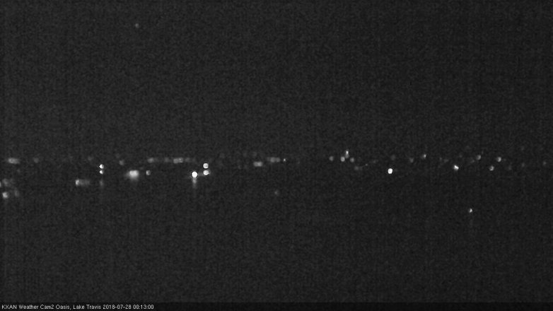 Lake Travis webcam, July 27, 2018 11:15 PM CT