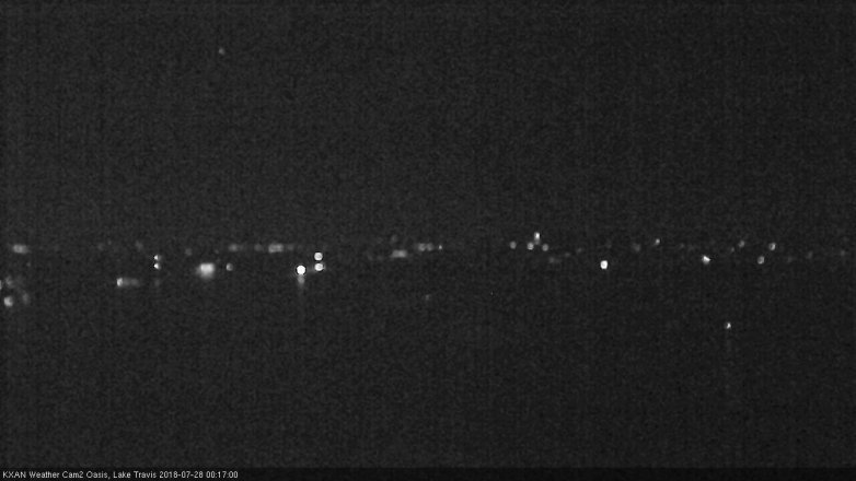 Lake Travis webcam, July 27, 2018 11:20 PM CT