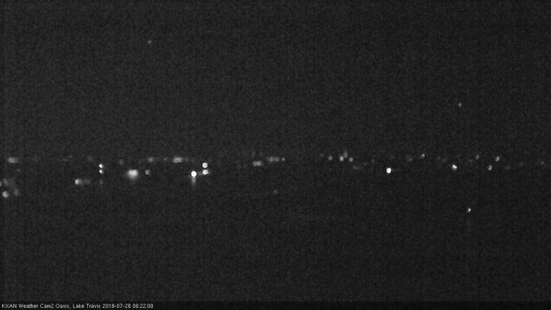 Lake Travis webcam, July 27, 2018 11:25 PM CT