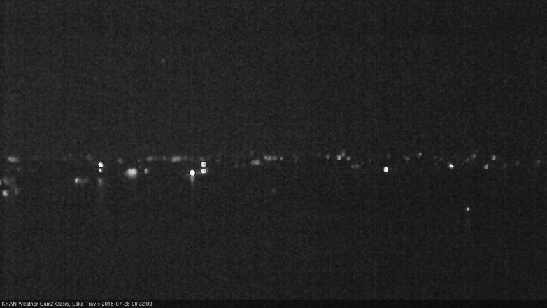 Lake Travis webcam, July 27, 2018 11:35 PM CT