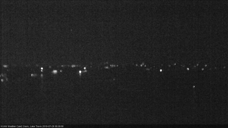 Lake Travis webcam, July 27, 2018 11:40 PM CT
