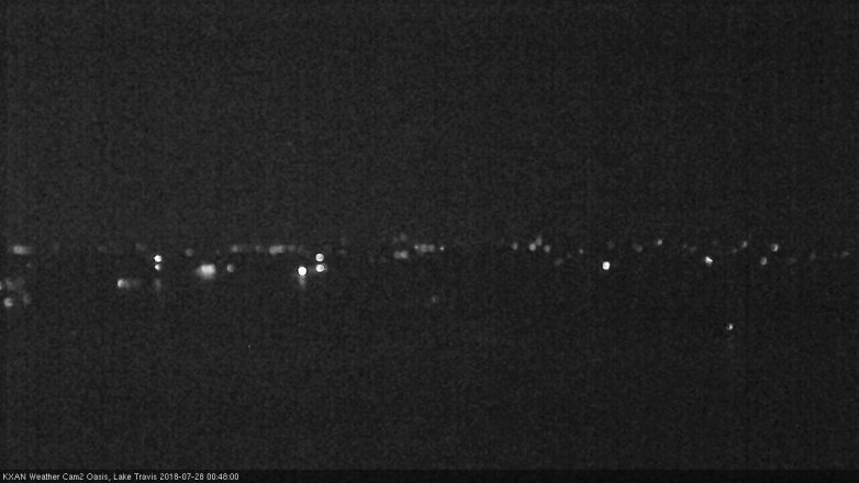 Lake Travis webcam, July 27, 2018 11:50 PM CT