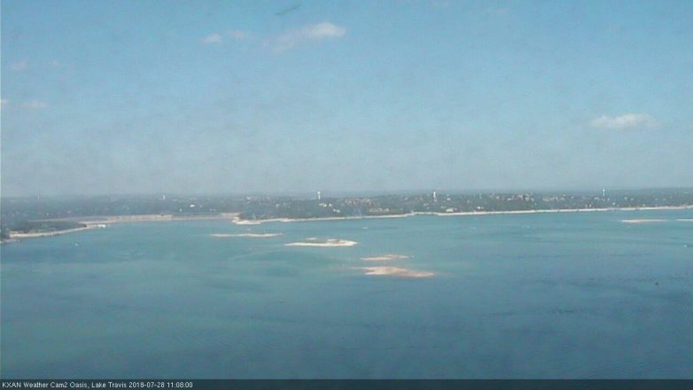 Lake Travis webcam, July 28, 2018 10:10 AM CT