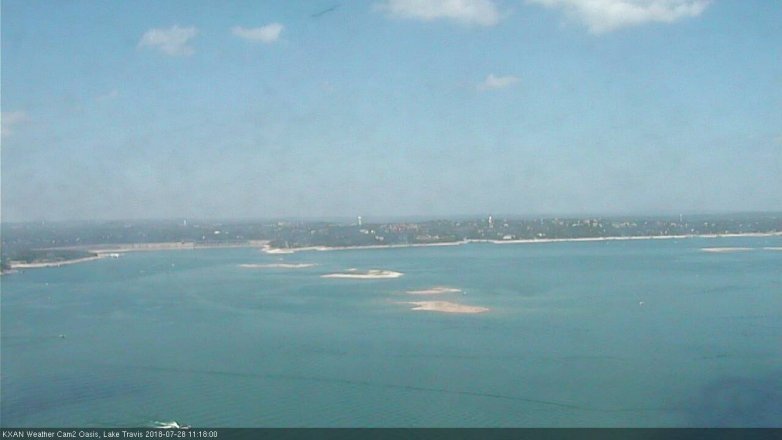 Lake Travis webcam, July 28, 2018 10:20 AM CT