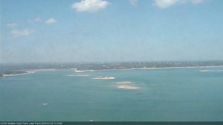 Lake Travis webcam, July 28, 2018 10:25 AM CT
