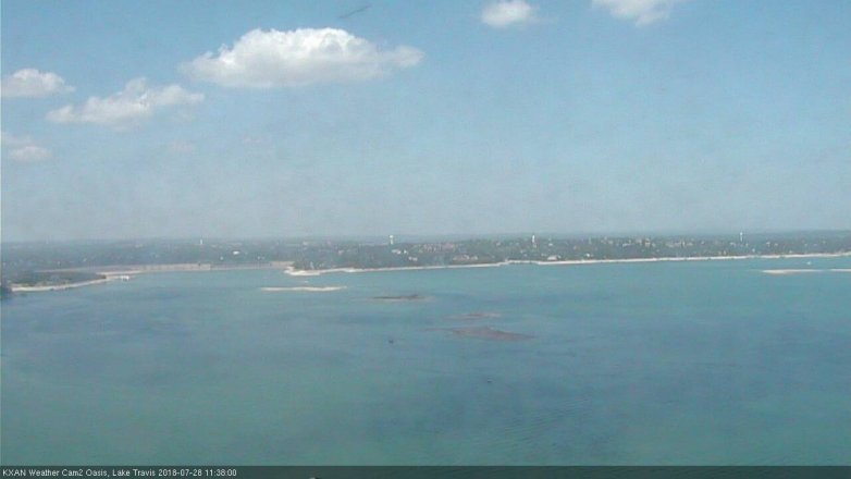 Lake Travis webcam, July 28, 2018 10:40 AM CT