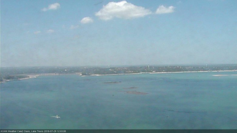 Lake Travis webcam, July 28, 2018 11:05 AM CT