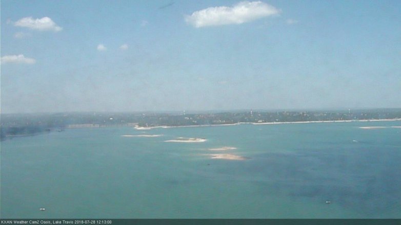 Lake Travis webcam, July 28, 2018 11:15 AM CT