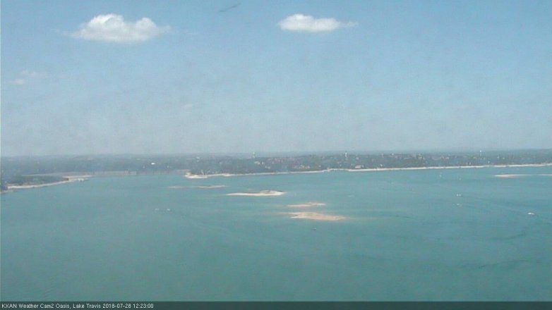 Lake Travis webcam, July 28, 2018 11:25 AM CT