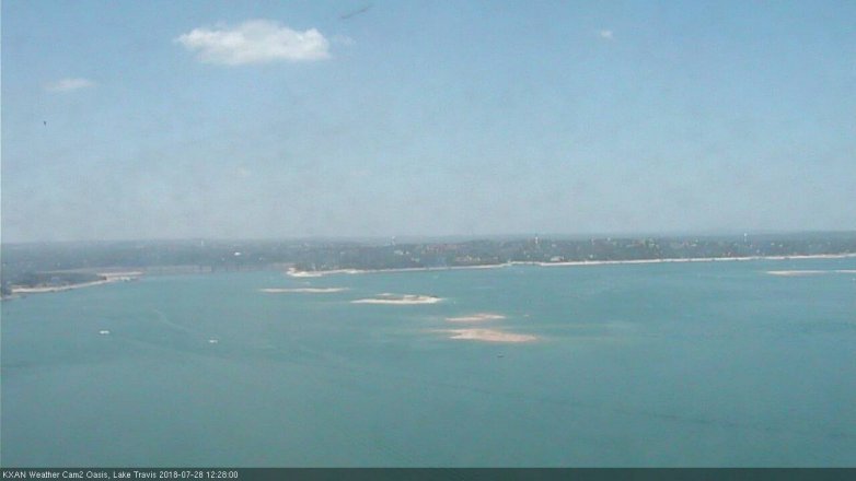 Lake Travis webcam, July 28, 2018 11:30 AM CT