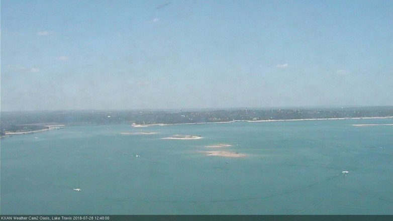 Lake Travis webcam, July 28, 2018 11:50 AM CT