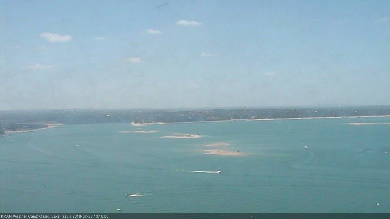 Lake Travis webcam, July 28, 2018 12:20 PM CT