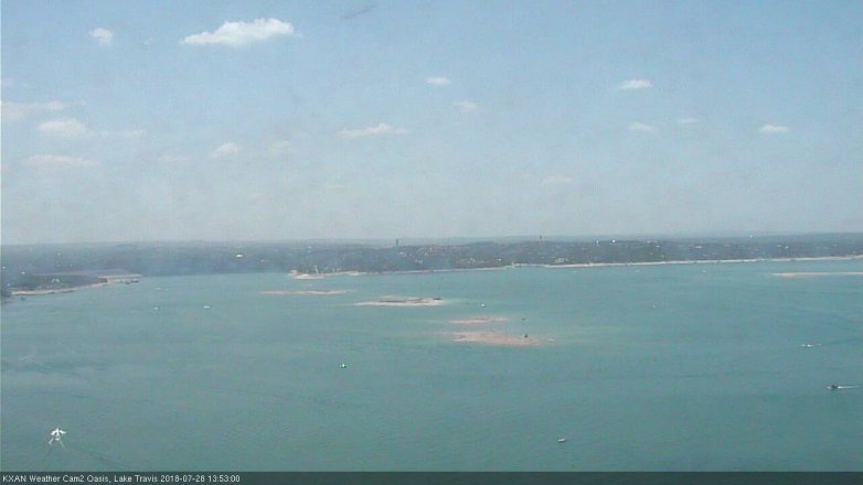 Lake Travis webcam, July 28, 2018 12:55 PM CT