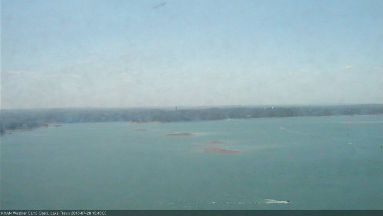 Lake Travis webcam, July 28, 2018 2:45 PM CT