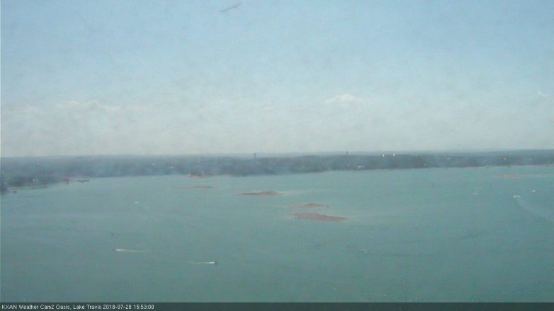 Lake Travis webcam, July 28, 2018 2:55 PM CT