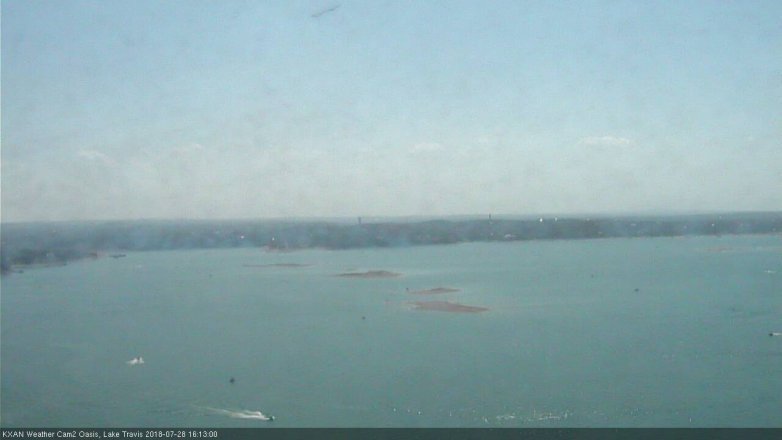 Lake Travis webcam, July 28, 2018 3:15 PM CT