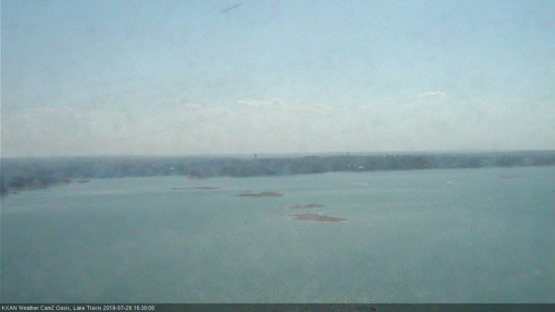 Lake Travis webcam, July 28, 2018 3:40 PM CT