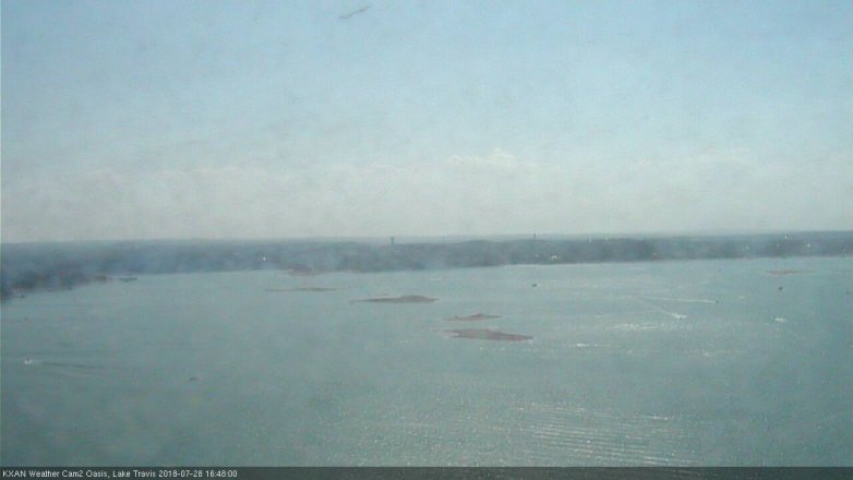 Lake Travis webcam, July 28, 2018 3:50 PM CT