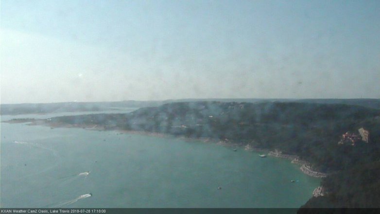 Lake Travis webcam, July 28, 2018 4:20 PM CT