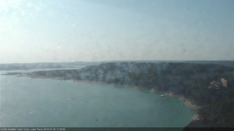 Lake Travis webcam, July 28, 2018 4:40 PM CT