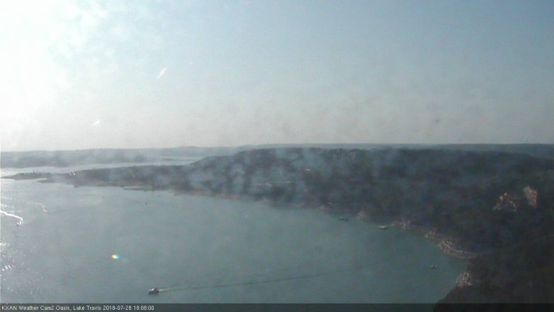 Lake Travis webcam, July 28, 2018 5:10 PM CT