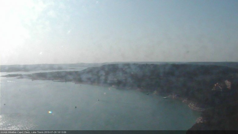 Lake Travis webcam, July 28, 2018 5:15 PM CT