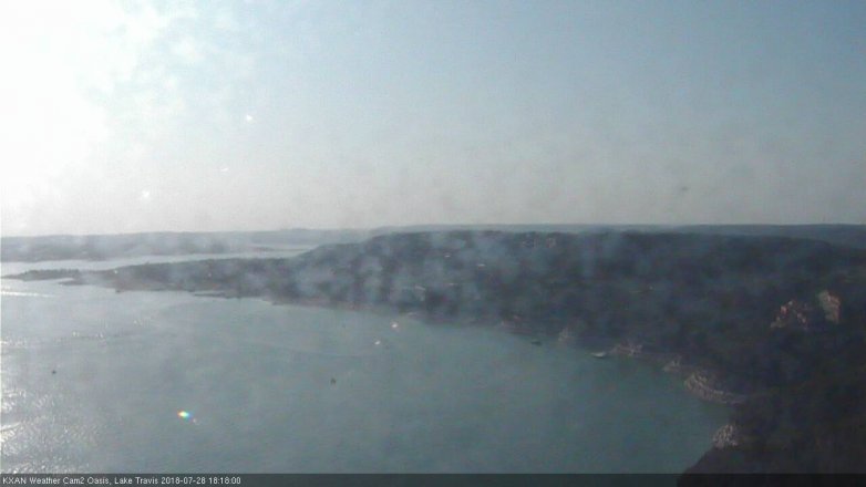 Lake Travis webcam, July 28, 2018 5:20 PM CT