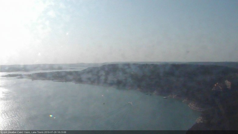 Lake Travis webcam, July 28, 2018 5:25 PM CT