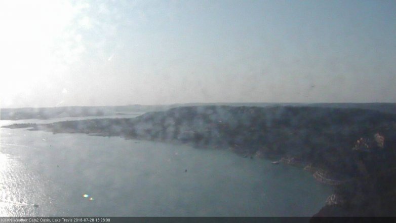 Lake Travis webcam, July 28, 2018 5:30 PM CT